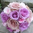 Wedding bouquet of ‘Avalanche’ roses.