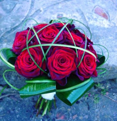 Beautiful red rose bouquet