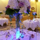 Tall flute vases at the Empress suite, Grand Hotel Brighton