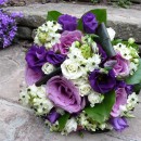 Wedding bouquet of 'Blue Curiosa' roses