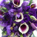 Purple wedding bouquet.