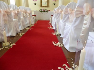 Wedding ceremony aisle