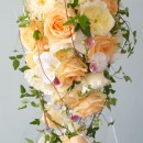 Shower bouquet of David Austin roses