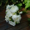 White peony bouquet